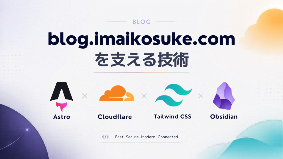 blog.imaikosuke.comを支える技術