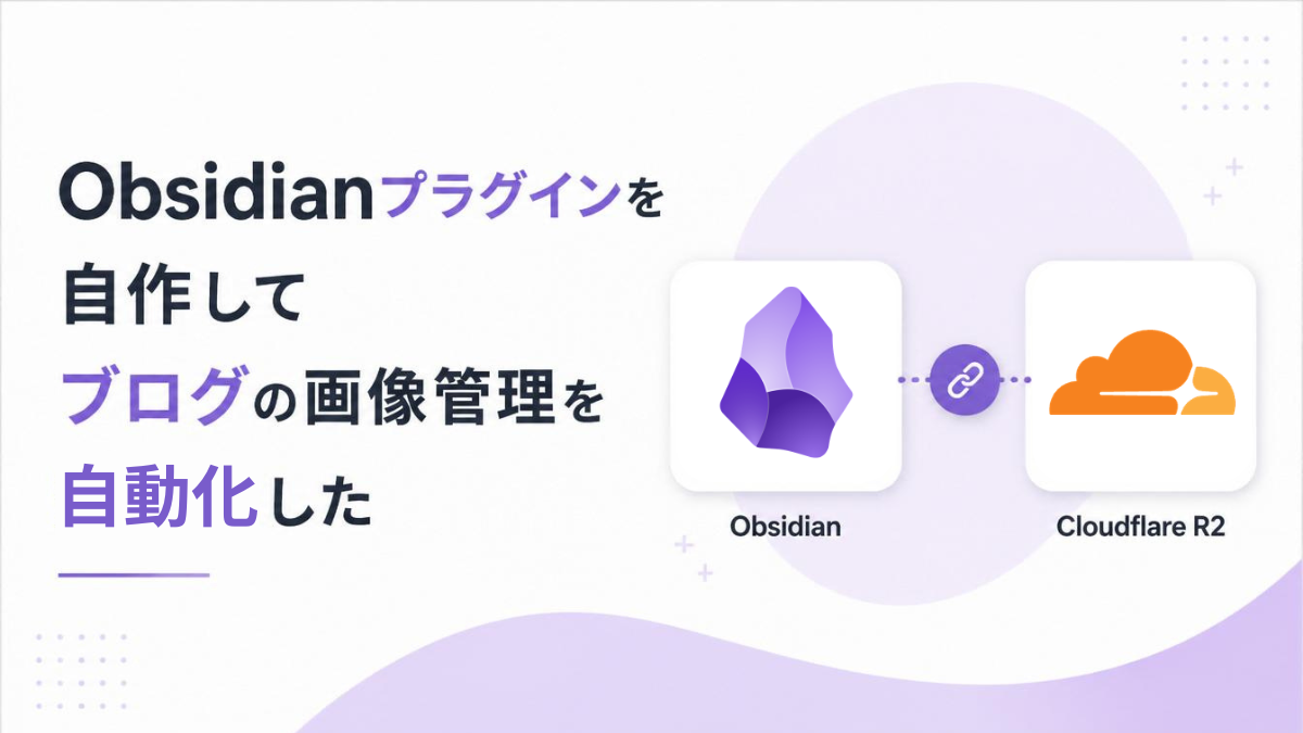 Obsidianプラグインを自作してブログの画像管理を自動化した